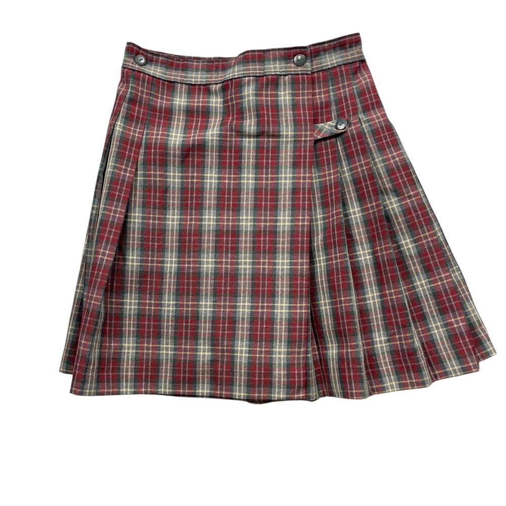 Dennis Girls 14 Skirt‎ 0313SA Pleated Polyester Plaid